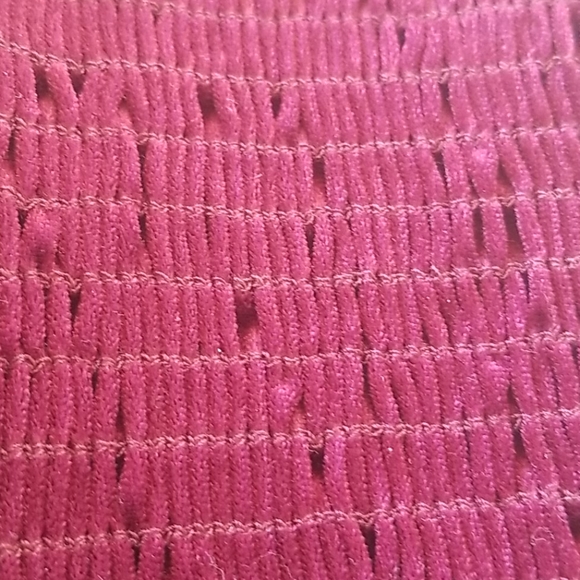 Velvety tube top- maroon - Picture 2 of 4